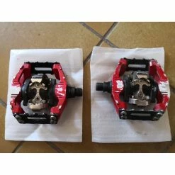Pédales Auto Shimano -Specialized Soldes pedales shimano dx rouge spd double face 2
