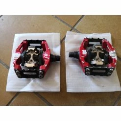 Pédales Auto Shimano -Specialized Soldes pedales shimano dx rouge spd double face 3