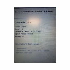 Plateau Shimano 8 Plateau Shimano -Specialized Soldes plateau vtt 4bra triple 22dts d64 shimano slx m672xt m782 10 v 2