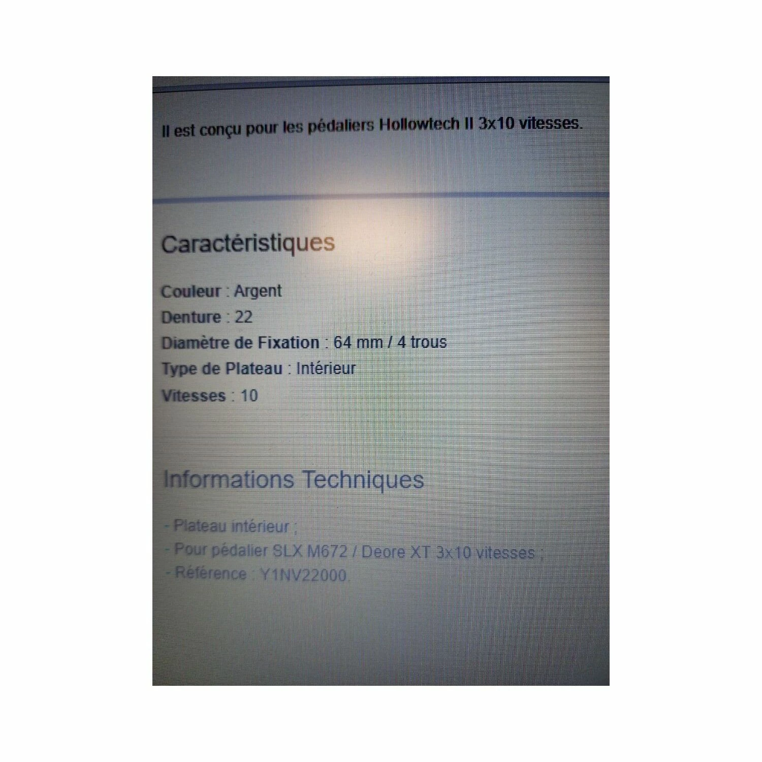 Plateau Shimano 5 Plateau Shimano – Image 3